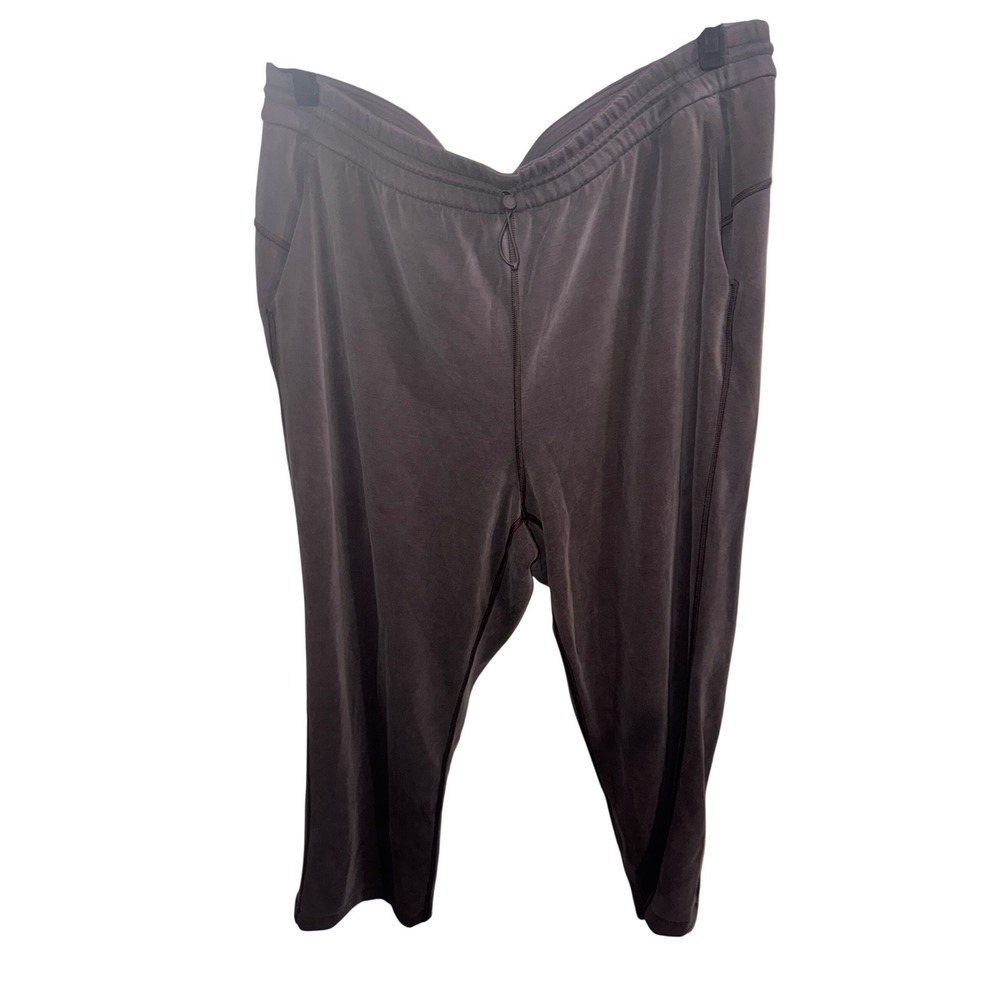Lululemon Softstream High Rise Jogger Pants Brown Stretch Size 20